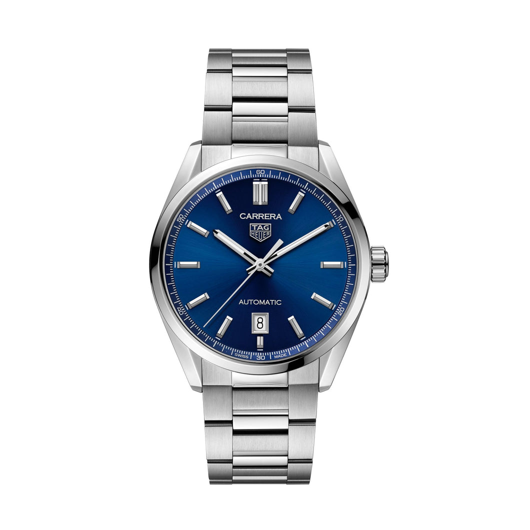 TAG Heuer Carrera Calibre 5 Automatic Blue Steel Watch