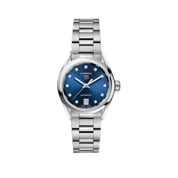 TAG Heuer Carrera Automatic Ladies Blue Steel Watch
