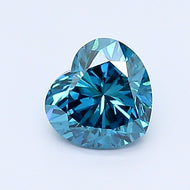 Loose 0.58 Carat Heart  Blue VS1 IGI  diamonds at affordable prices.