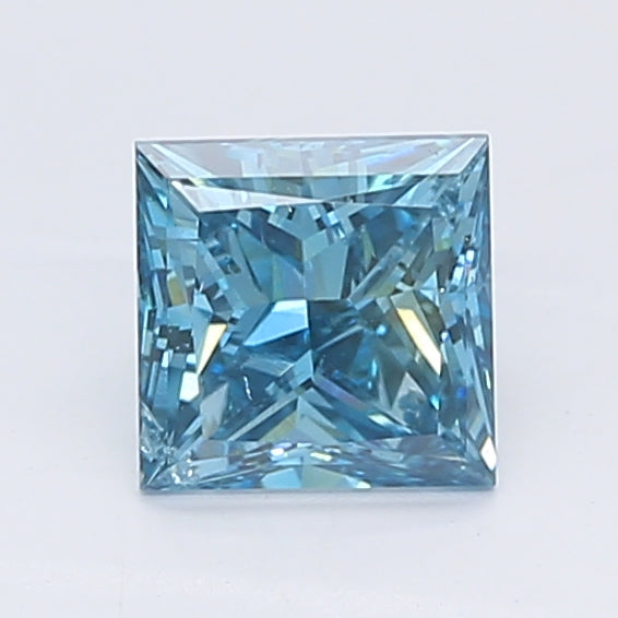 Loose 0.58 Carat Princess  Blue SI1 IGI  diamonds at affordable prices.