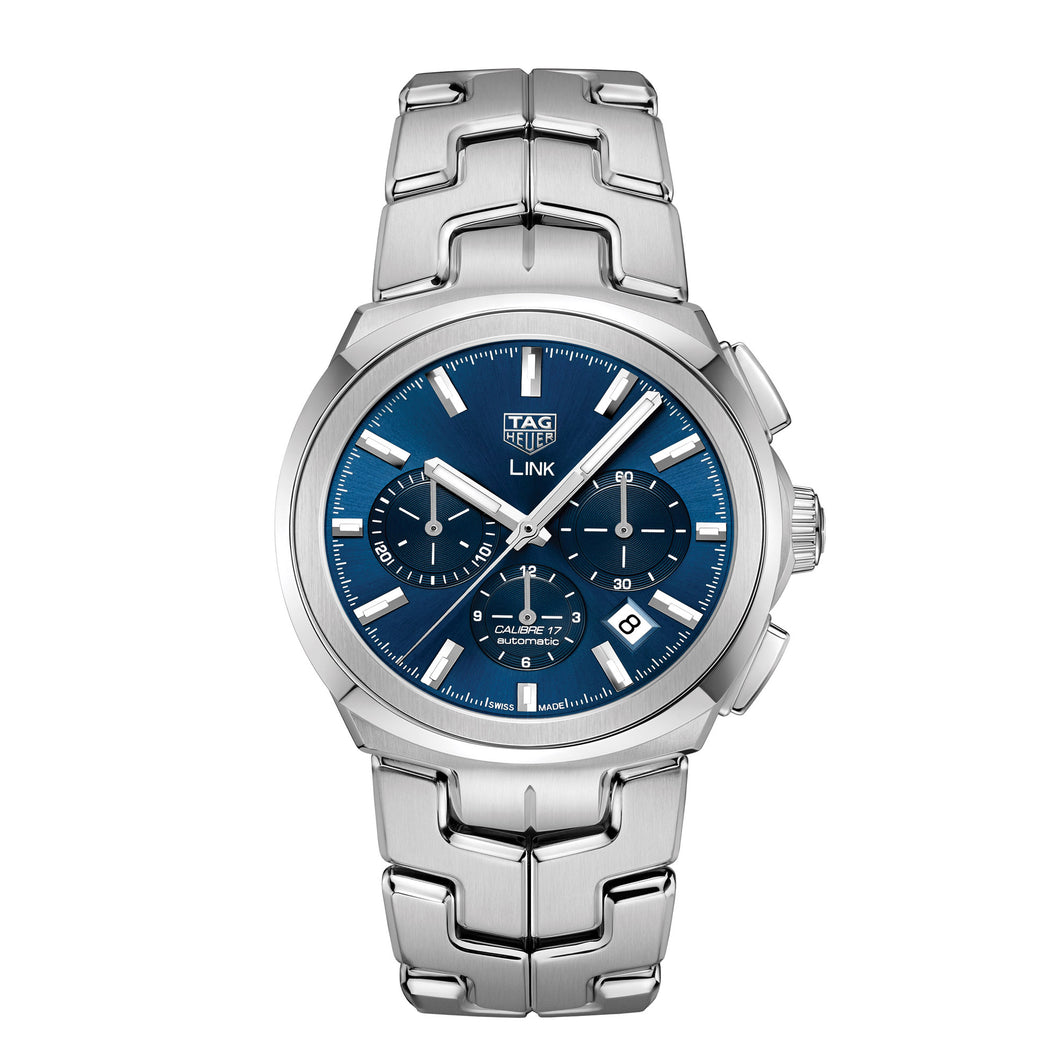 TAG Heuer Link Calibre 17 Automatic Mens Blue Steel Watch