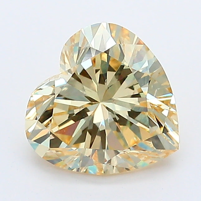 Loose 0.83 Carat Heart  Yellow VS2 IGI  diamonds at affordable prices.