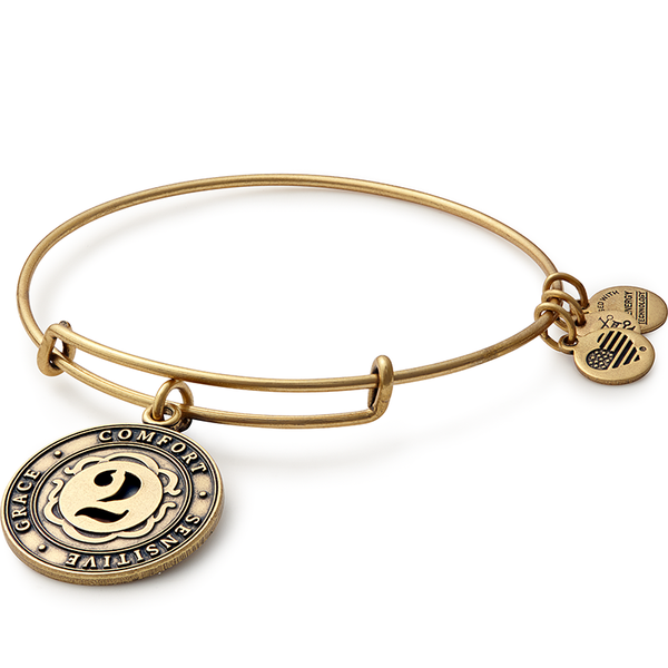 Number 2 Charm Bangle