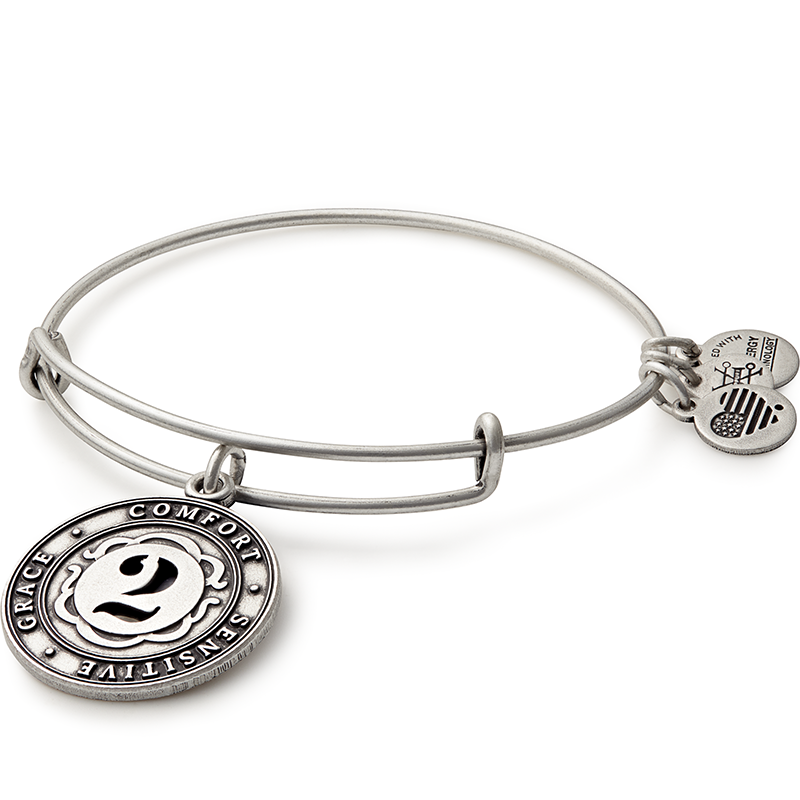Number 2 Charm Bangle