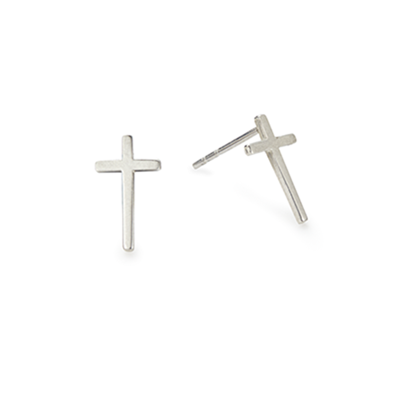 Cross Post Earrings