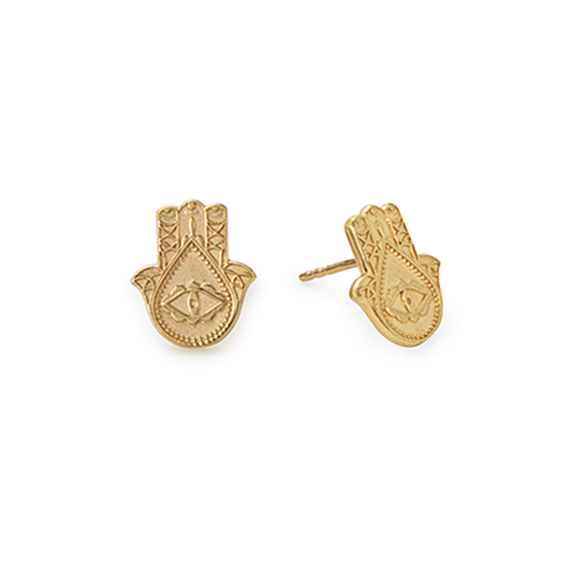 Hand of Fatima Post Earrings