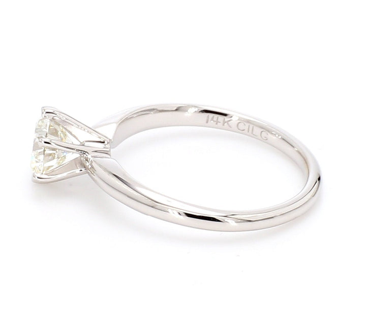 Manmade Diamond Engagement Ring