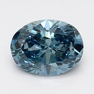 Loose 0.95 Carat Oval  Blue VS1 IGI  diamonds at affordable prices.