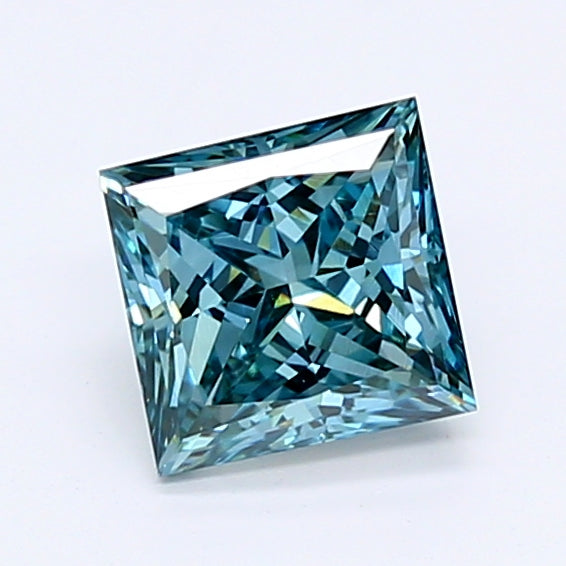 Loose 0.99 Carat Princess  Blue VS1 IGI  diamonds at affordable prices.