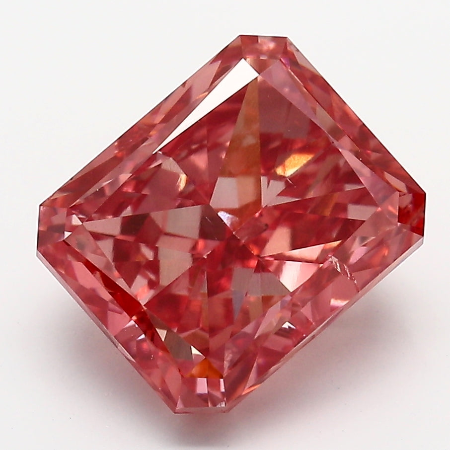 Loose 4.54 Carat Radiant  Pink SI1 IGI  diamonds at affordable prices.