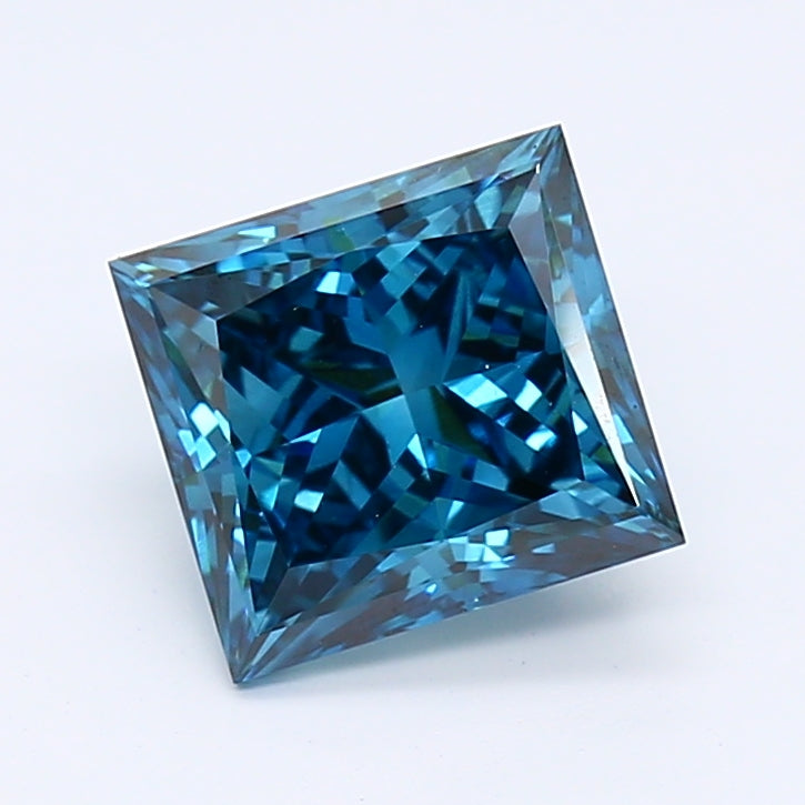 Loose 1.77 Carat Princess  Blue VS1 IGI  diamonds at affordable prices.