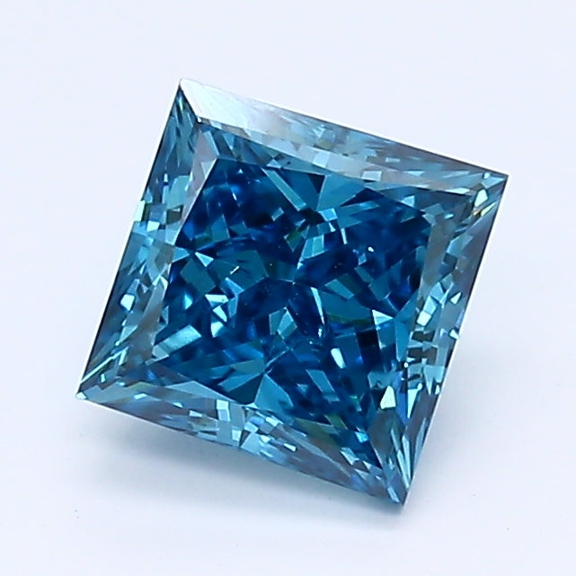 Loose 0.98 Carat Princess  Blue SI1 IGI  diamonds at affordable prices.