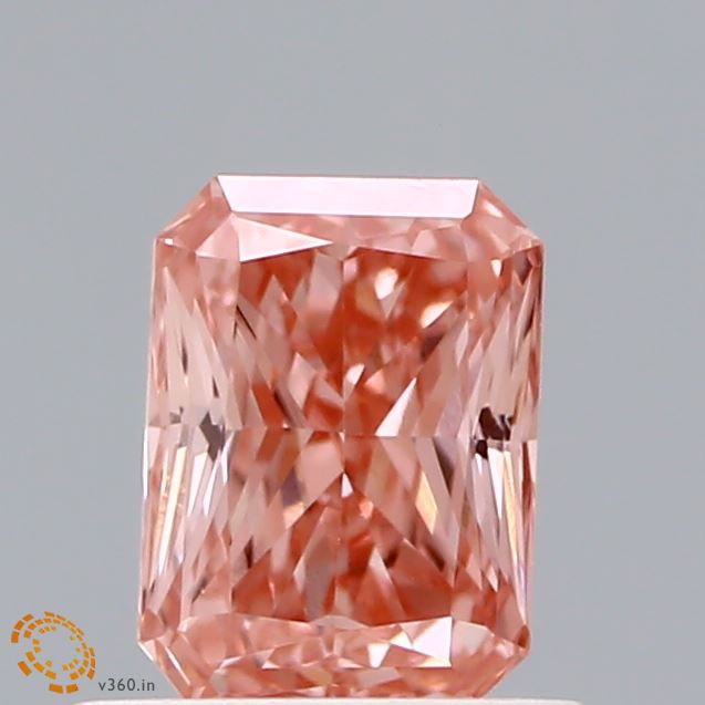 Loose 0.61 Carat Radiant  Pink VS2 IGI  diamonds at affordable prices.