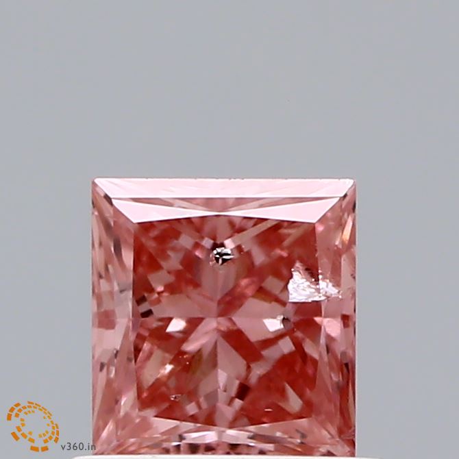 Loose 0.66 Carat Princess  Pink I1 IGI  diamonds at affordable prices.