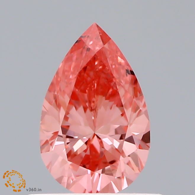 Loose 0.59 Carat Pear  Pink SI1 IGI  diamonds at affordable prices.