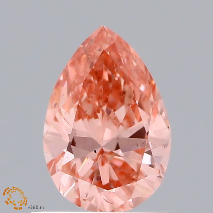 Loose 0.63 Carat Pear  Pink SI1 IGI  diamonds at affordable prices.