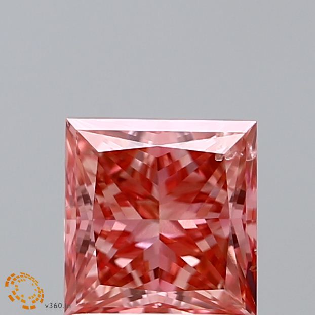Loose 1.23 Carat Princess  Pink SI1 IGI  diamonds at affordable prices.