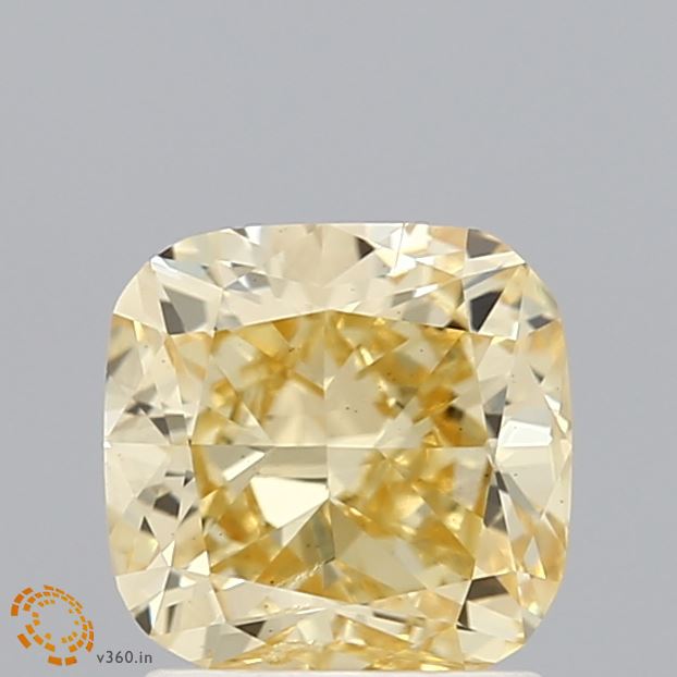 Loose 1.53 Carat Cushion  Yellow SI2 IGI  diamonds at affordable prices.