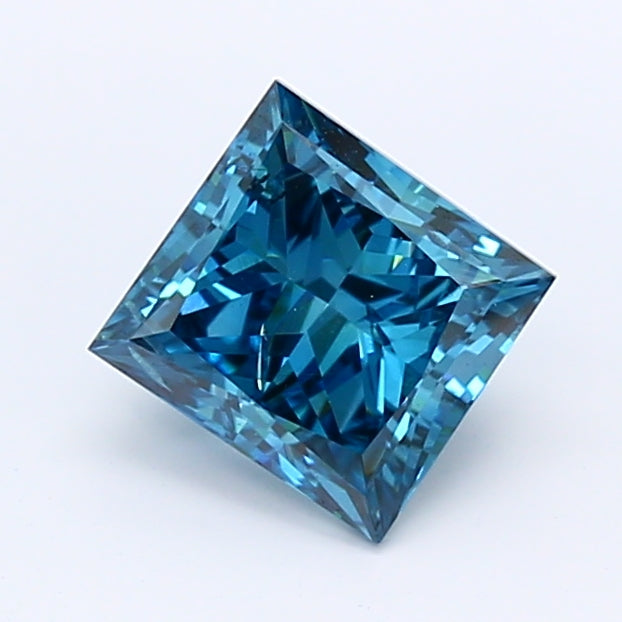Loose 1.04 Carat Princess  Blue SI2 IGI  diamonds at affordable prices.