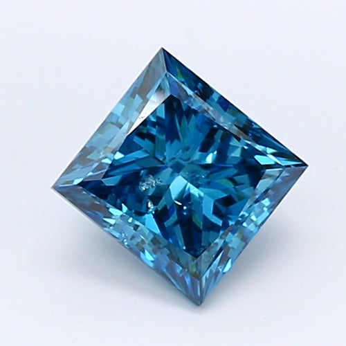 Loose 1.03 Carat Princess  Blue SI2 IGI  diamonds at affordable prices.