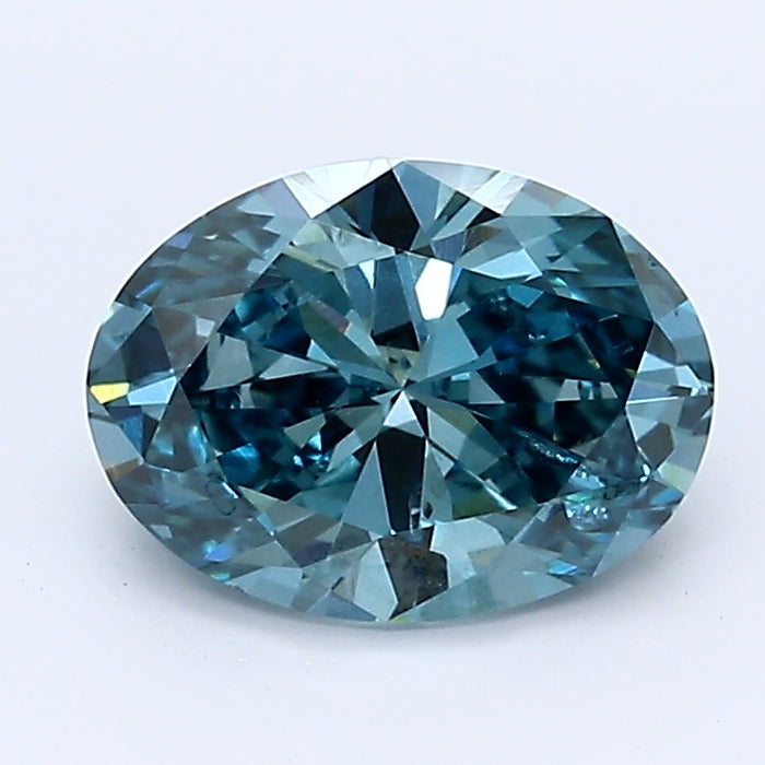 Loose 1.14 Carat Oval  Blue SI2 IGI  diamonds at affordable prices.