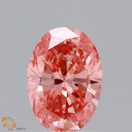 Loose 0.69 Carat Oval  Pink VS2 IGI  diamonds at affordable prices.