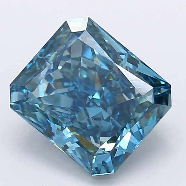 Loose 1.89 Carat Radiant  Blue VS2 IGI  diamonds at affordable prices.