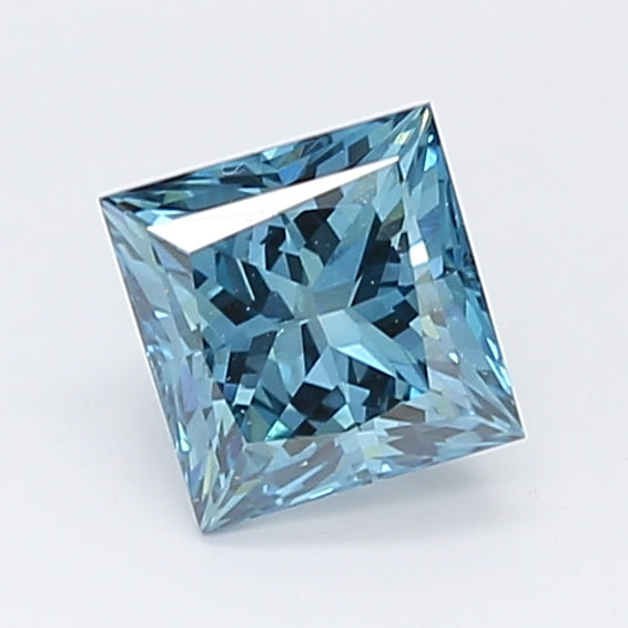 Loose 0.89 Carat Princess  Blue VS1 IGI  diamonds at affordable prices.