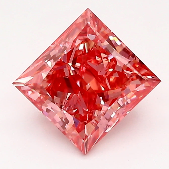 Loose 1.29 Carat Princess  Pink VS2 IGI  diamonds at affordable prices.