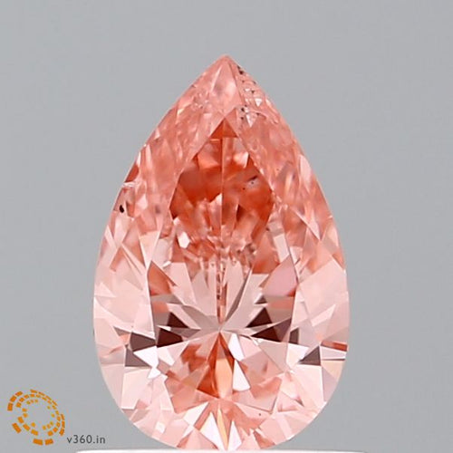 Loose 0.77 Carat Pear  Pink SI1 IGI  diamonds at affordable prices.
