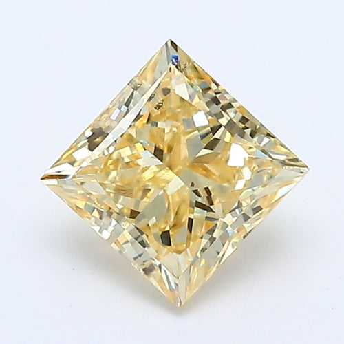 Loose 1.03 Carat Princess  Yellow SI2 GIA  diamonds at affordable prices.